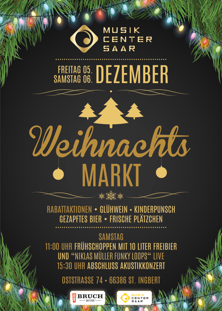 Weihnachtsmarkt Musikcenter Saar